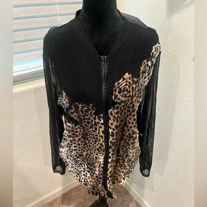Berek‎ sheer leopard Jacket